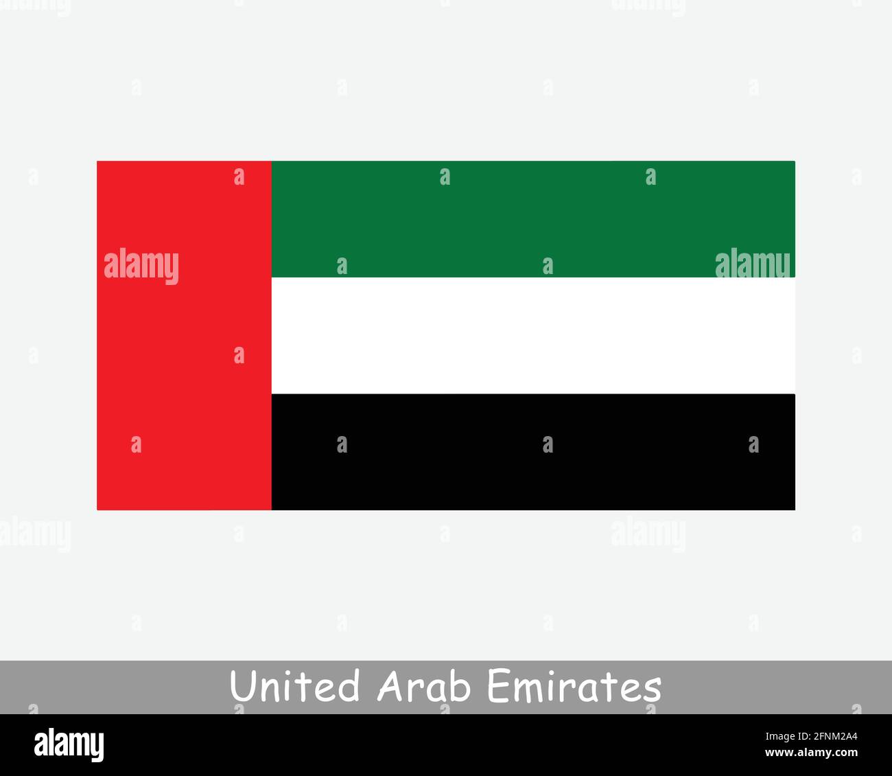 National Flag of United Arab Emirates. UAE Country Flag. Emirati