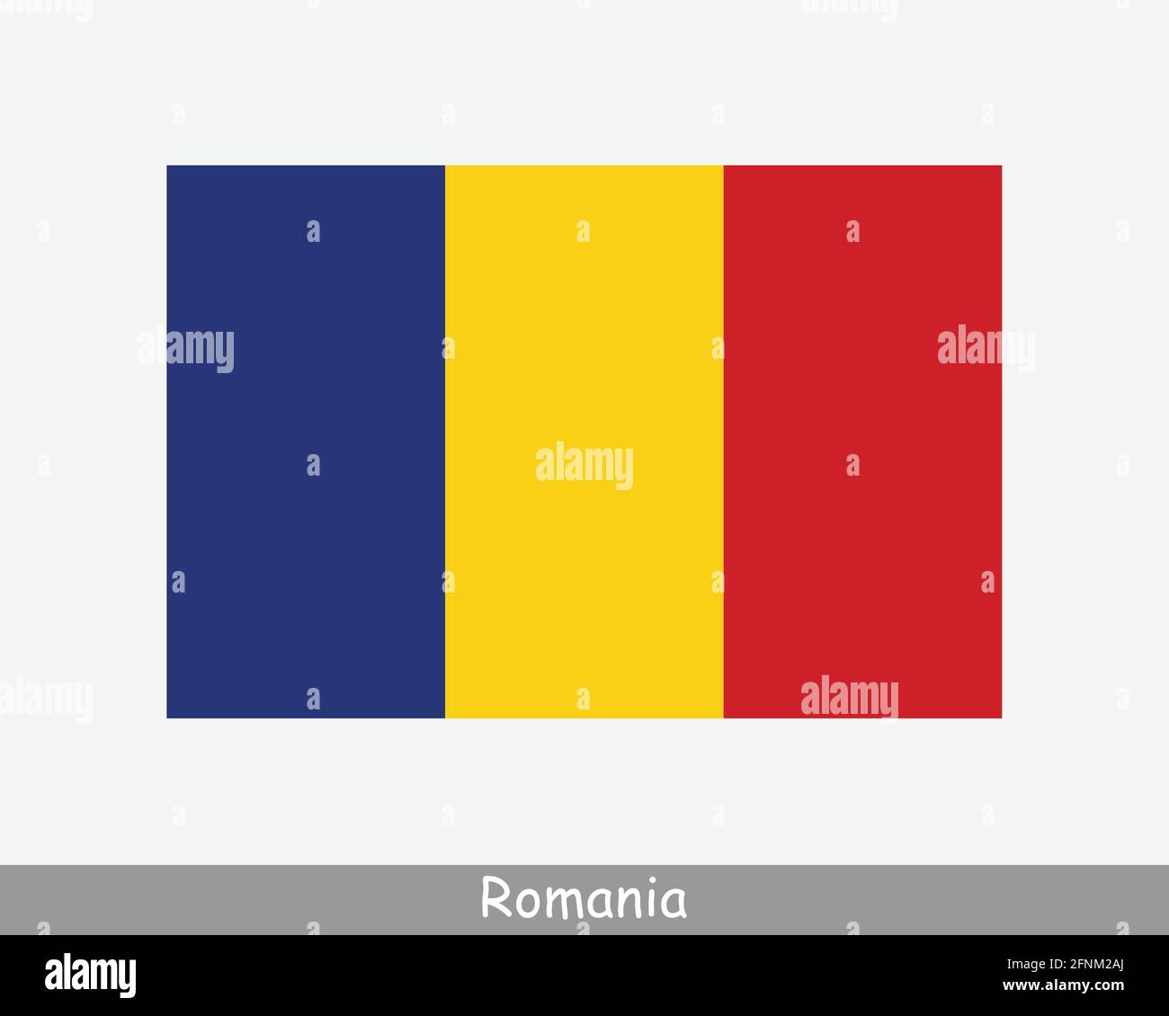 National Flag of Romania. Romanian Country Flag Detailed Banner. EPS