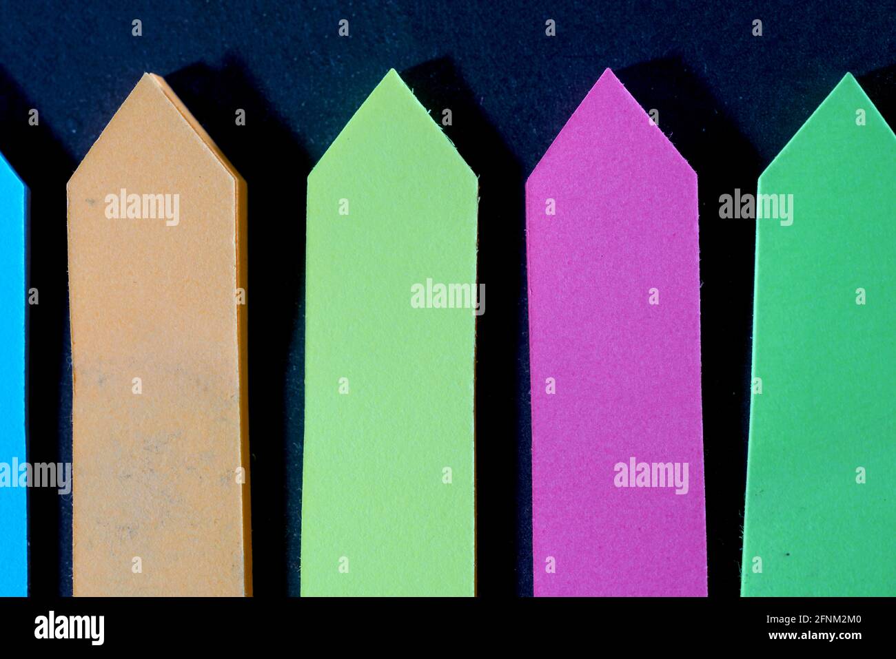 Paper signpost as a reminder, photographed with flash in the studio ...