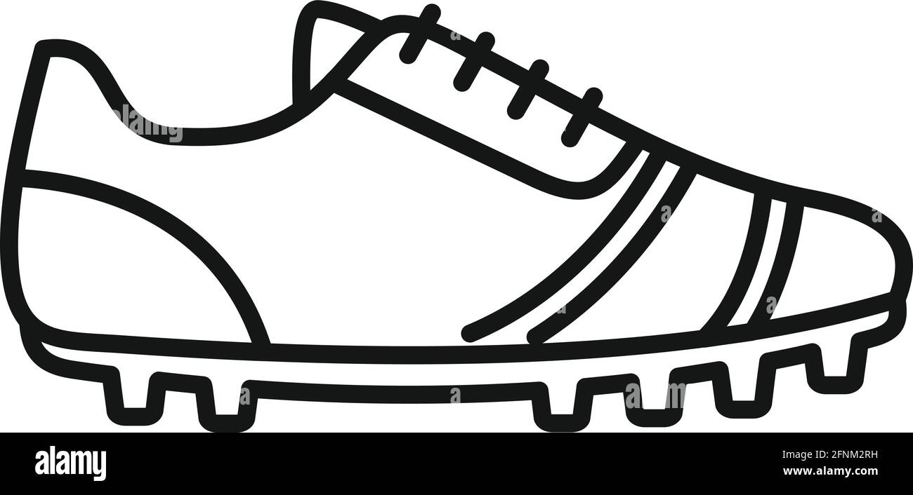 Running boots icon, outline style Stock Vector
