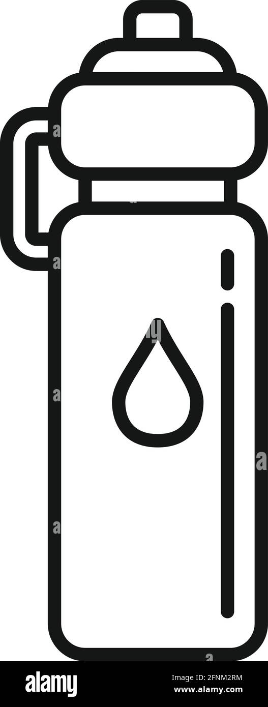 Running water bottle icon, outline style Stock Vector Image & Art - Alamy
