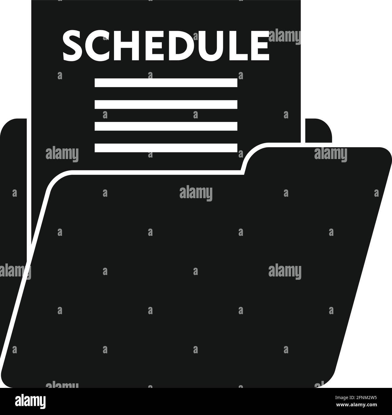 Syllabus schedule icon, simple style Stock Vector