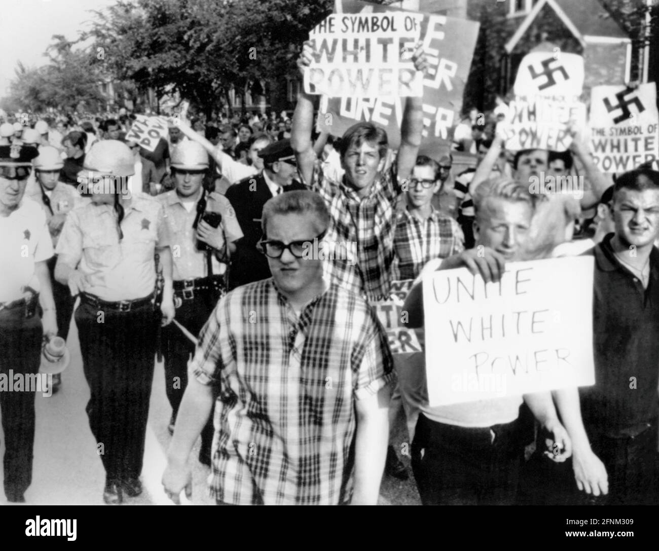 geography/travel, USA, politics, demonstration against the Freedom March of the Civil Rights Movement, ADDITIONAL-RIGHTS-CLEARANCE-INFO-NOT-AVAILABLE Stock Photo