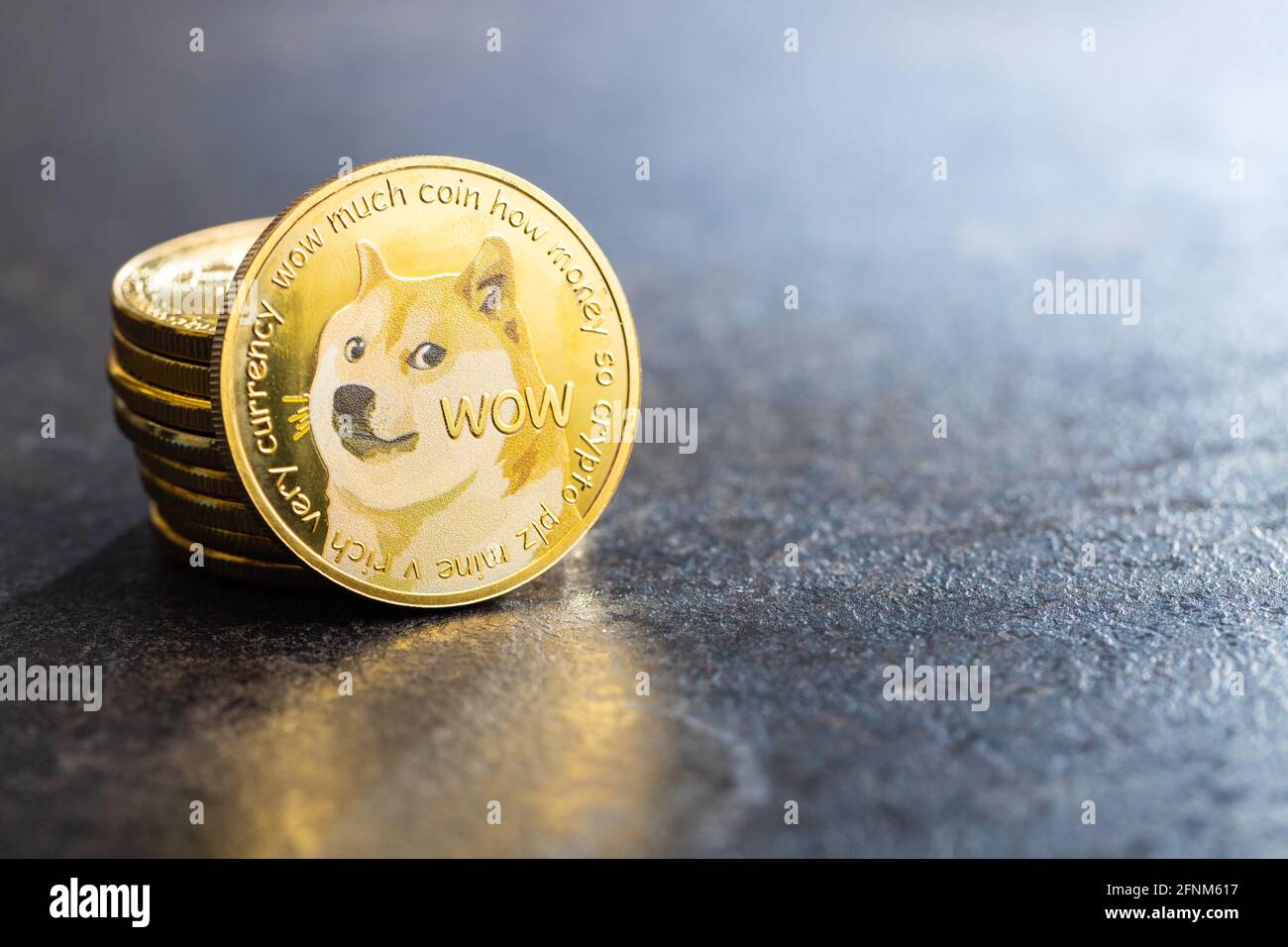 Black dogecoin hi-res stock photography and images - Alamy