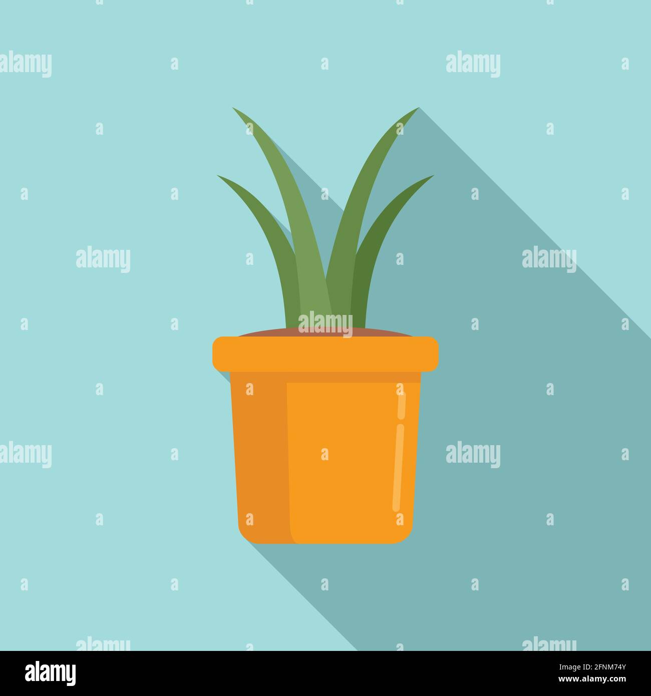 Succulent plant pot icon, flat style Stock Vector Image & Art - Alamy