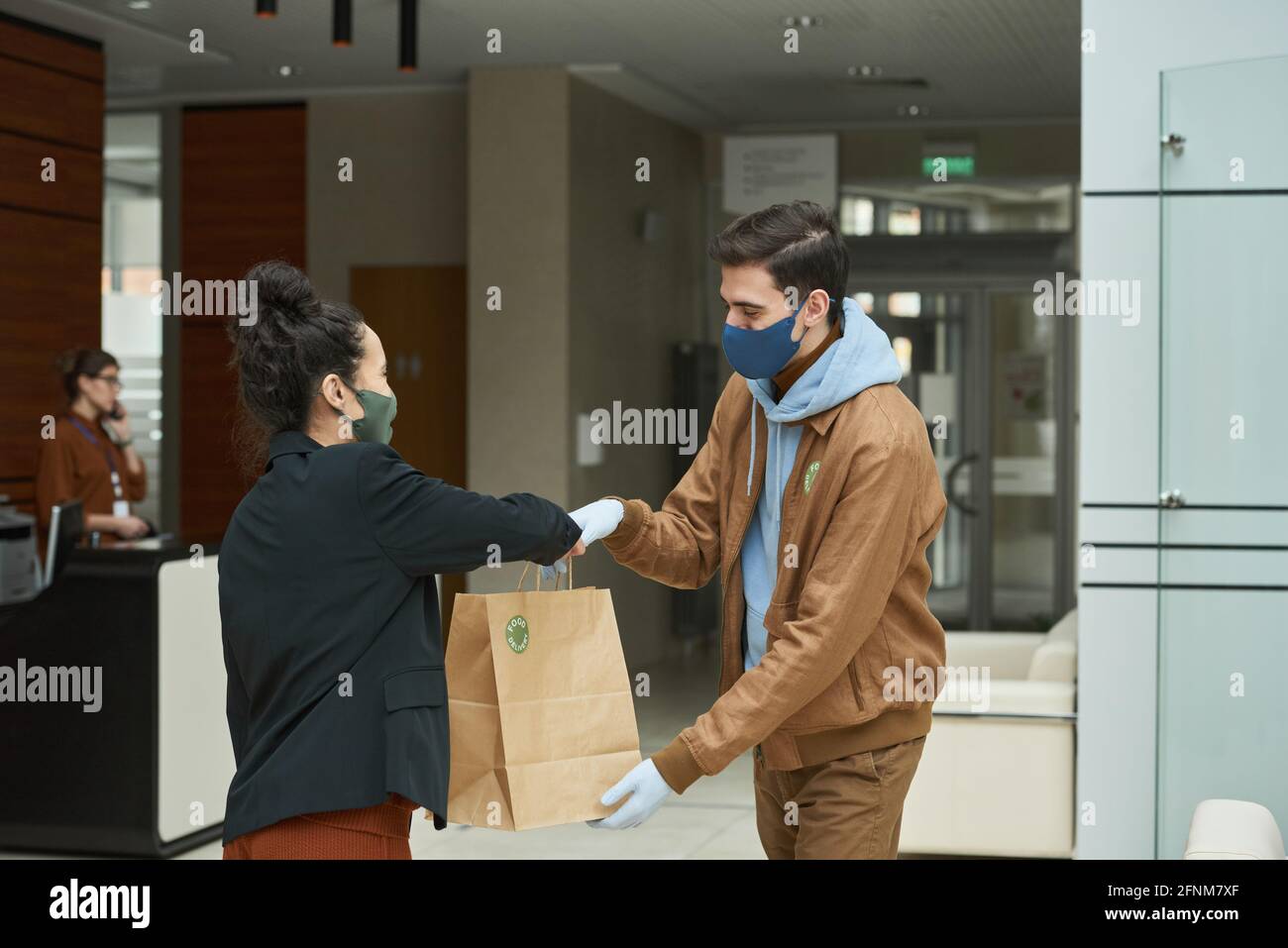 Delivery food mask hi-res stock photography and images - Alamy