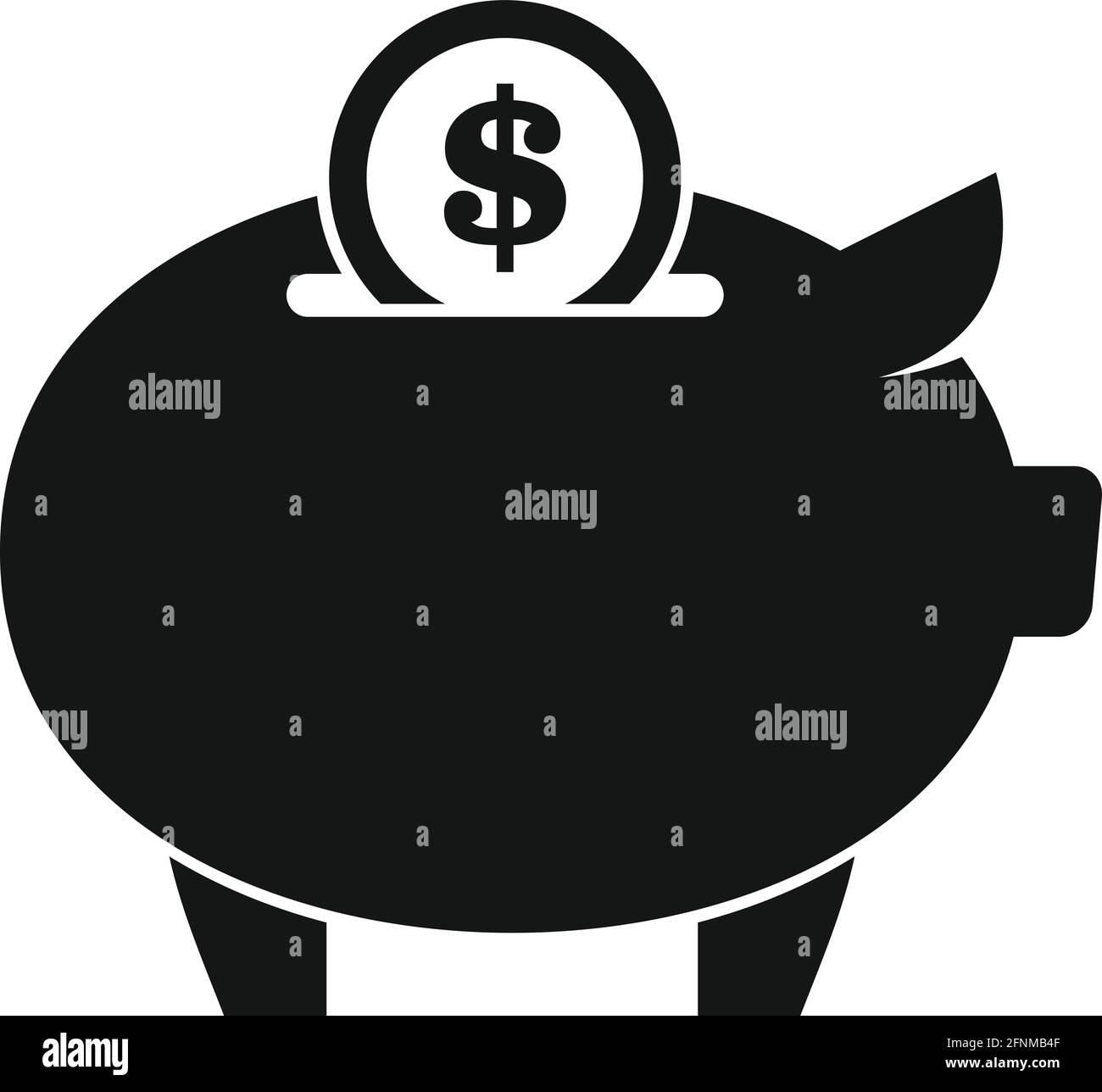 Piggy bank icon, simple style Stock Vector Image & Art - Alamy