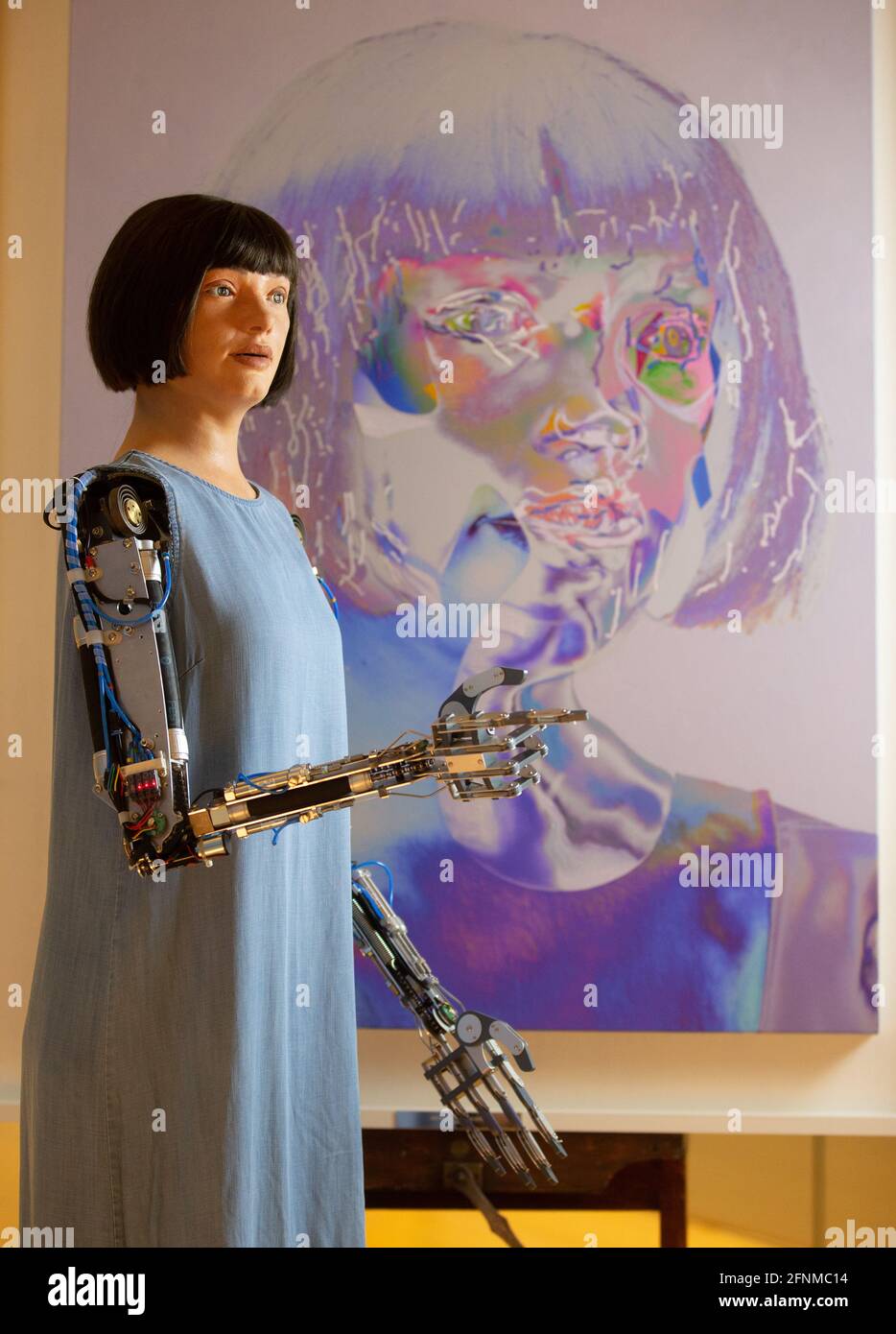 London, UK. 18th May, 2021. Ai-Da is the world's first Ultra-realistic ...