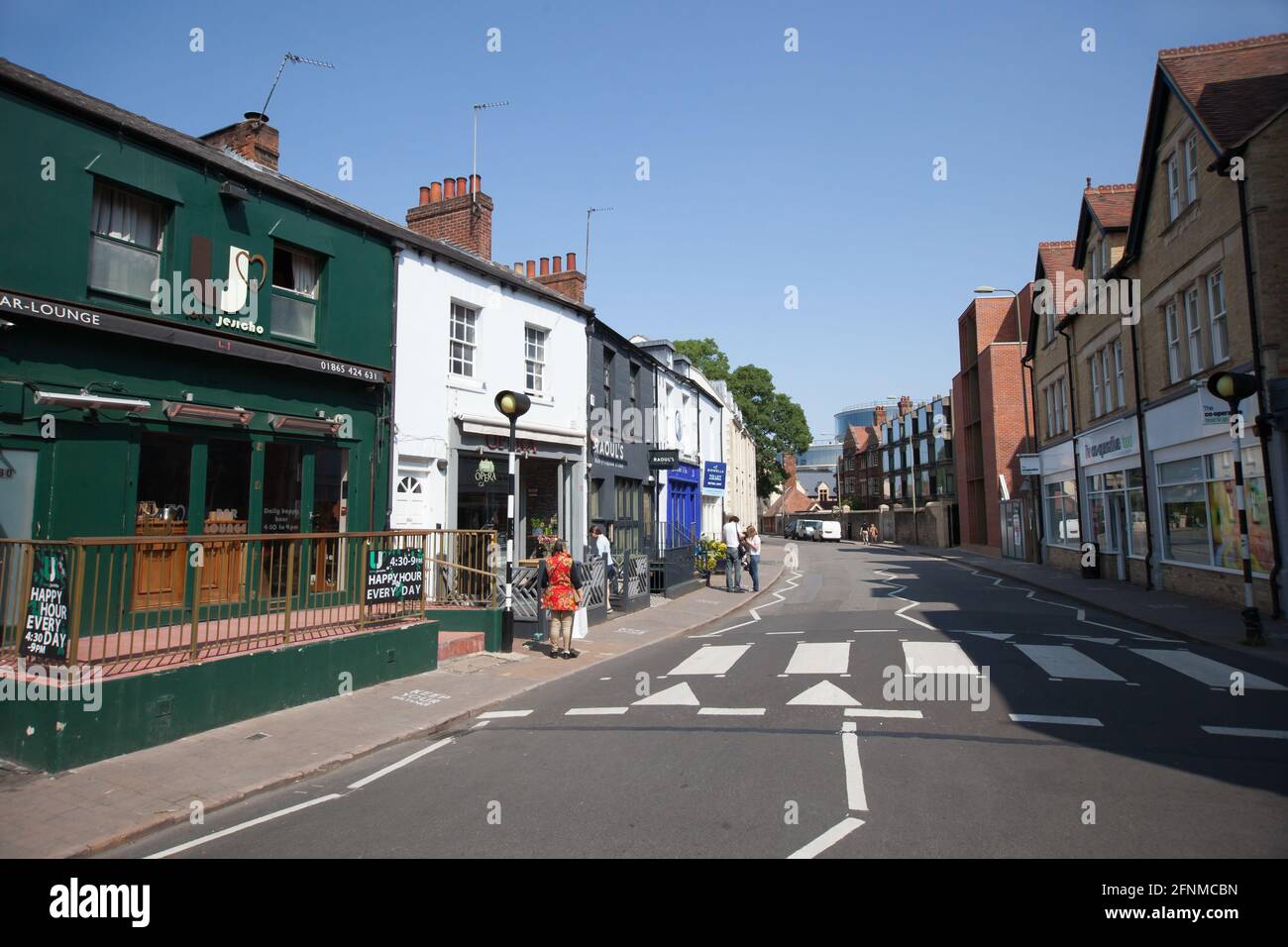 Commercial properties on Walton Street in Jericho in Oxford in the UK