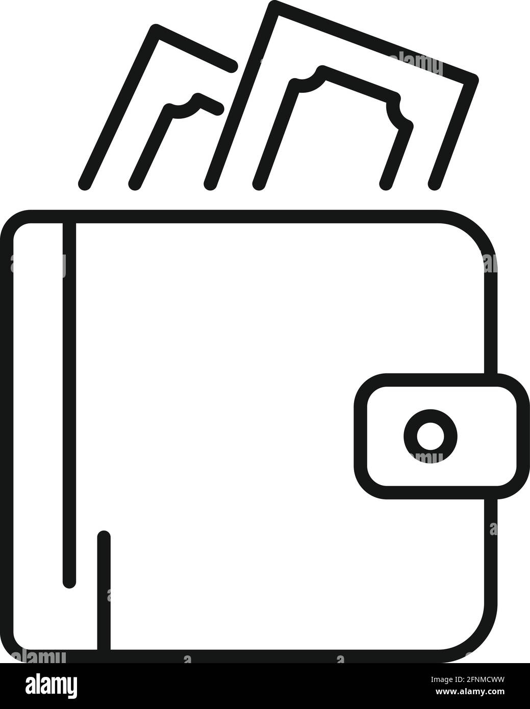 Money wallet icon, outline style Stock Vector Image & Art - Alamy