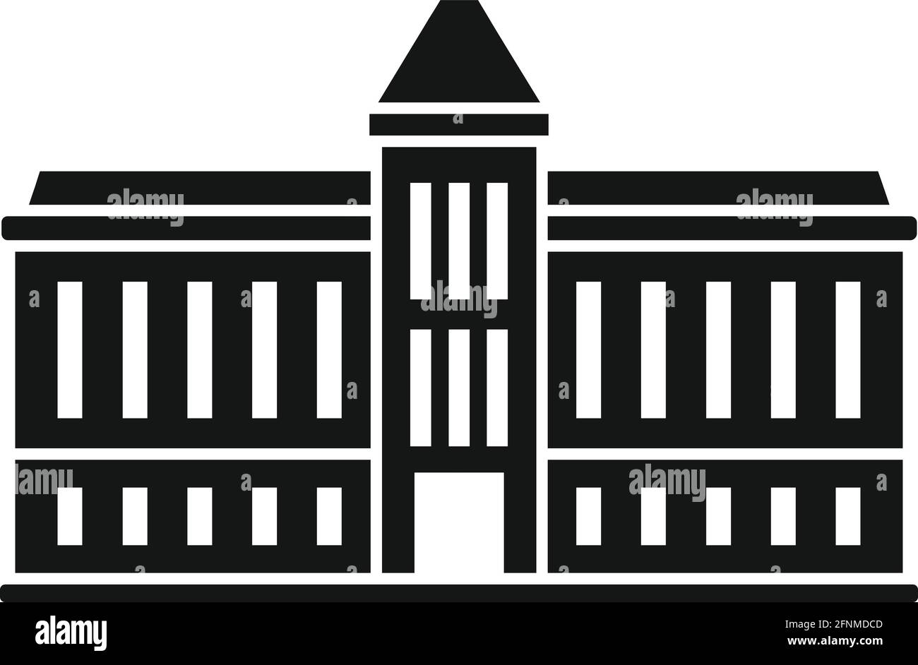 Parliament house icon, simple style Stock Vector