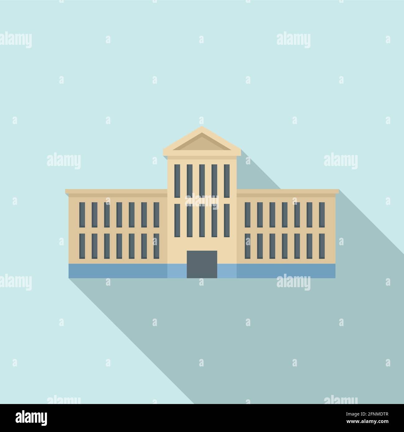 City hall building icon, flat style Stock Vector Image & Art - Alamy