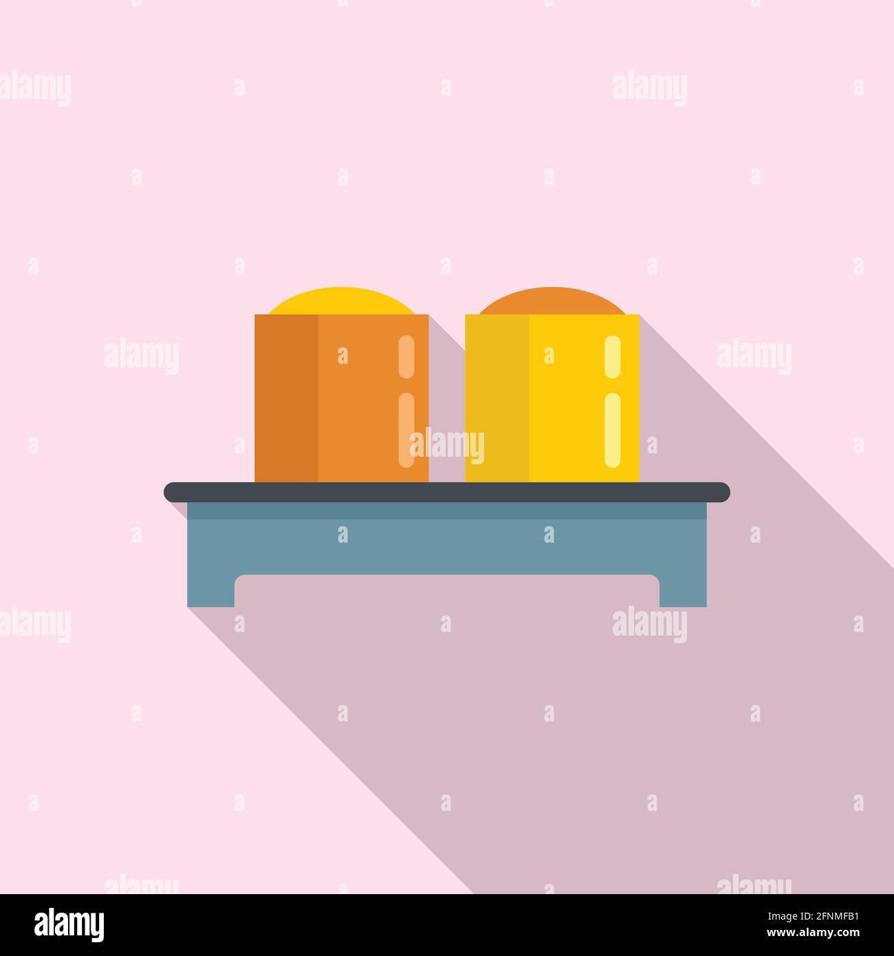 Molecular cuisine exclusive icon, flat style Stock Vector