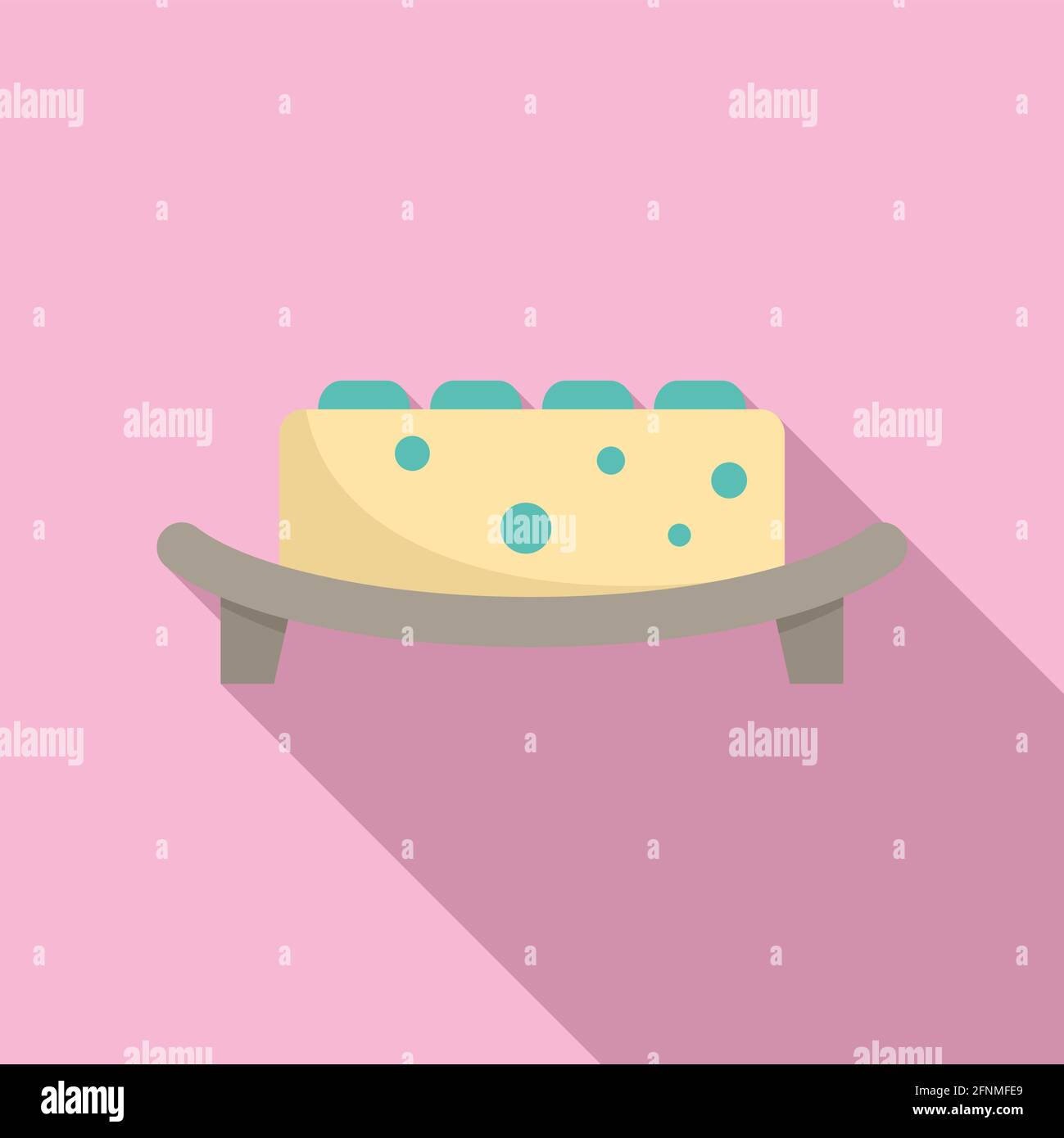Molecular cuisine dish icon, flat style Stock Vector