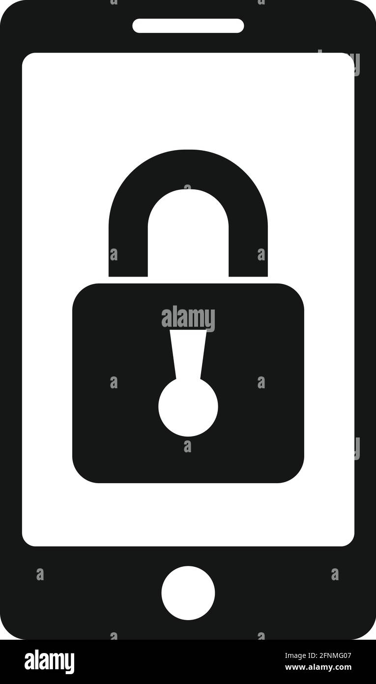 Security smartphone icon, simple style Stock Vector Image & Art - Alamy