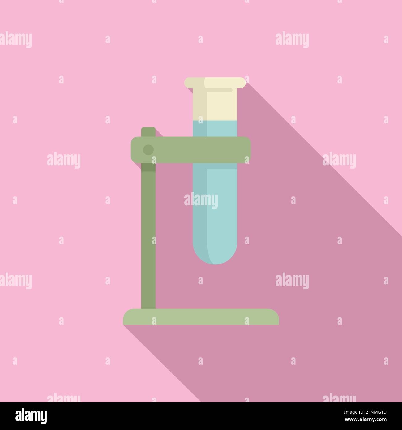 Molecular cuisine chemical icon, flat style Stock Vector
