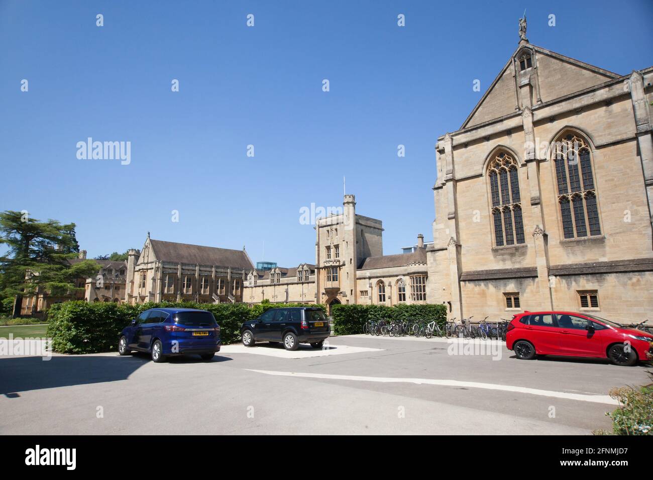 Mansfield College part of The University of Oxford in the UK, taken on the 25th June 2020 Stock Photo