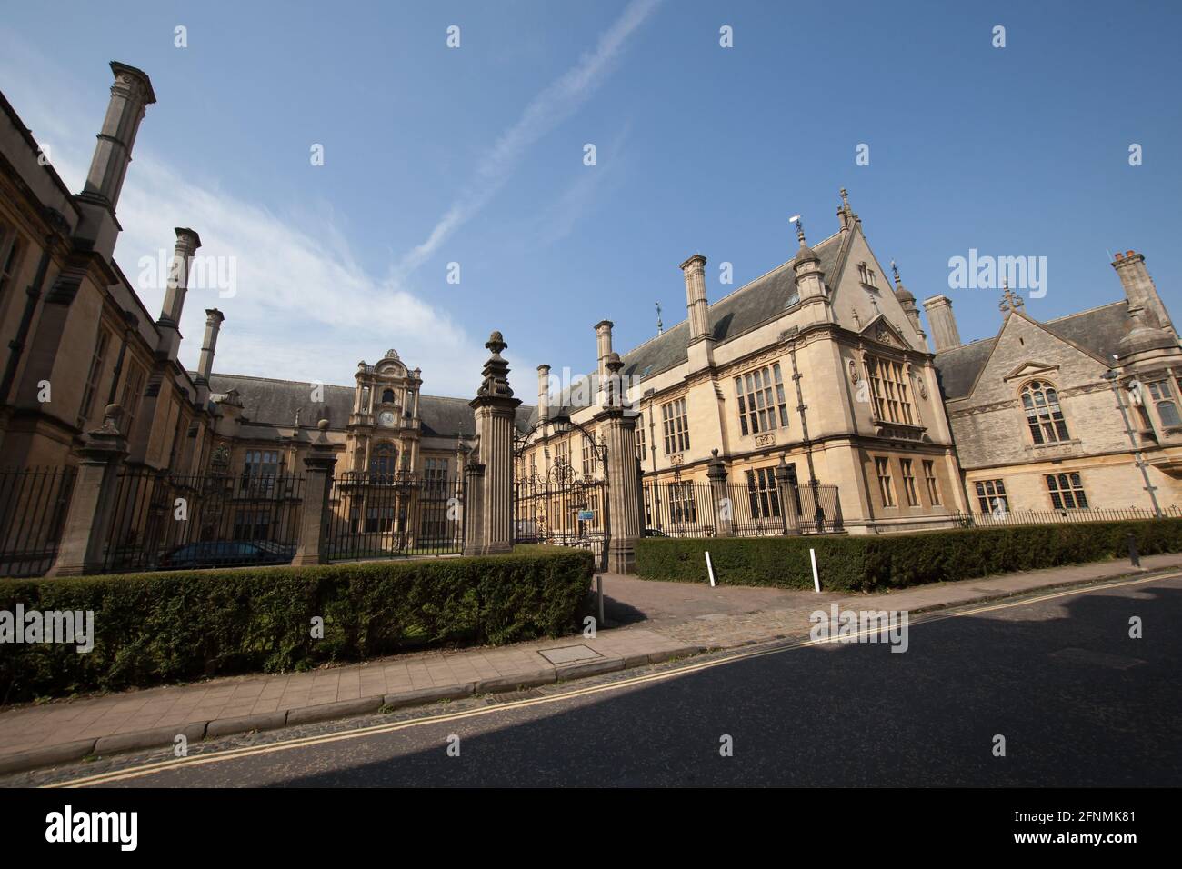Views of Merton College in Oxford, part of the collection of colleges making up The University of Oxford, in the UK taken on the 15th of September 202 Stock Photo