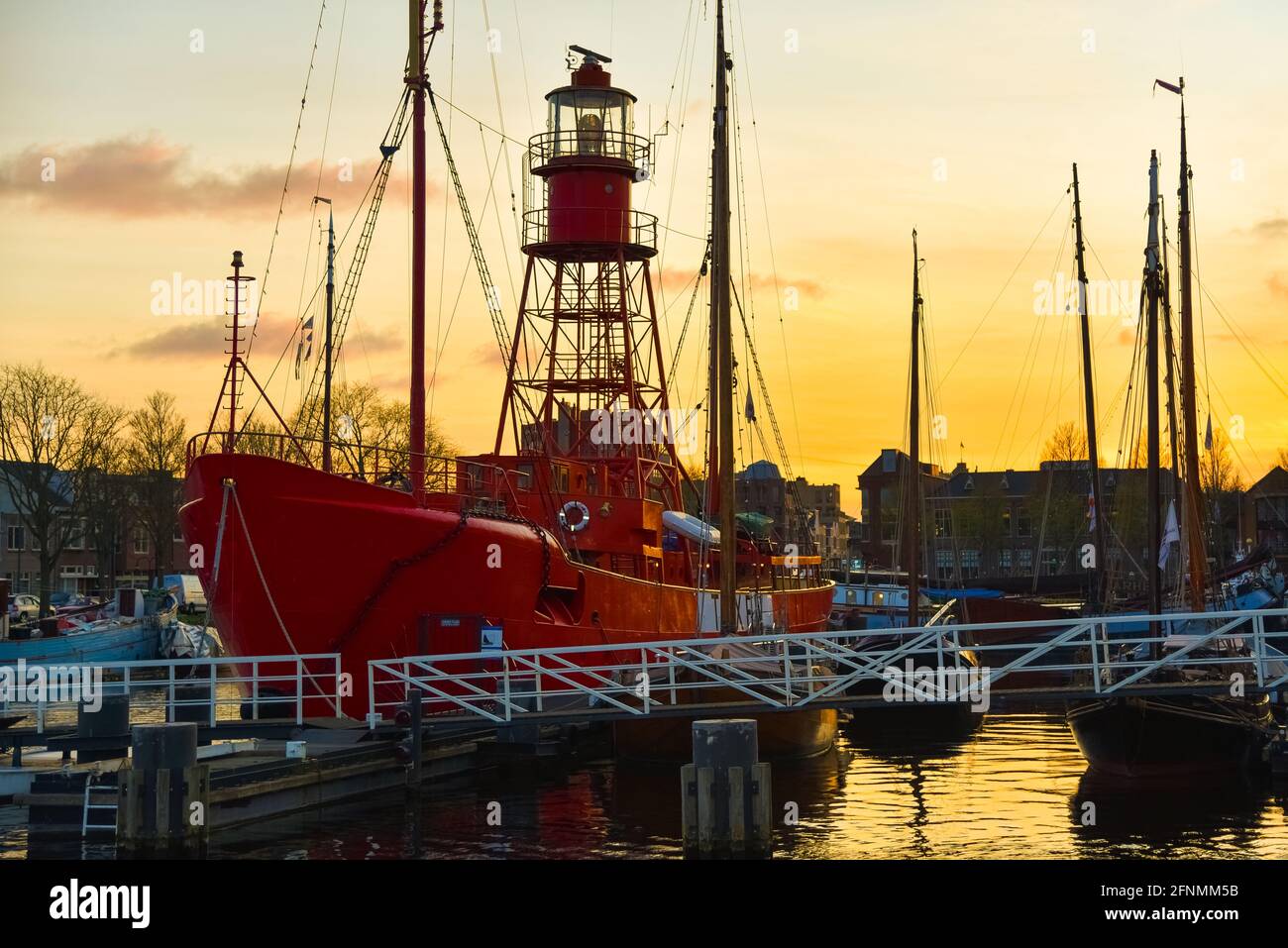 Den Helder, the Netherlands. The boats and warehouses of the former  shipyard Willems in Den Helder, the Netherlands. High quality photo.  Industrial he Stock Photo - Alamy