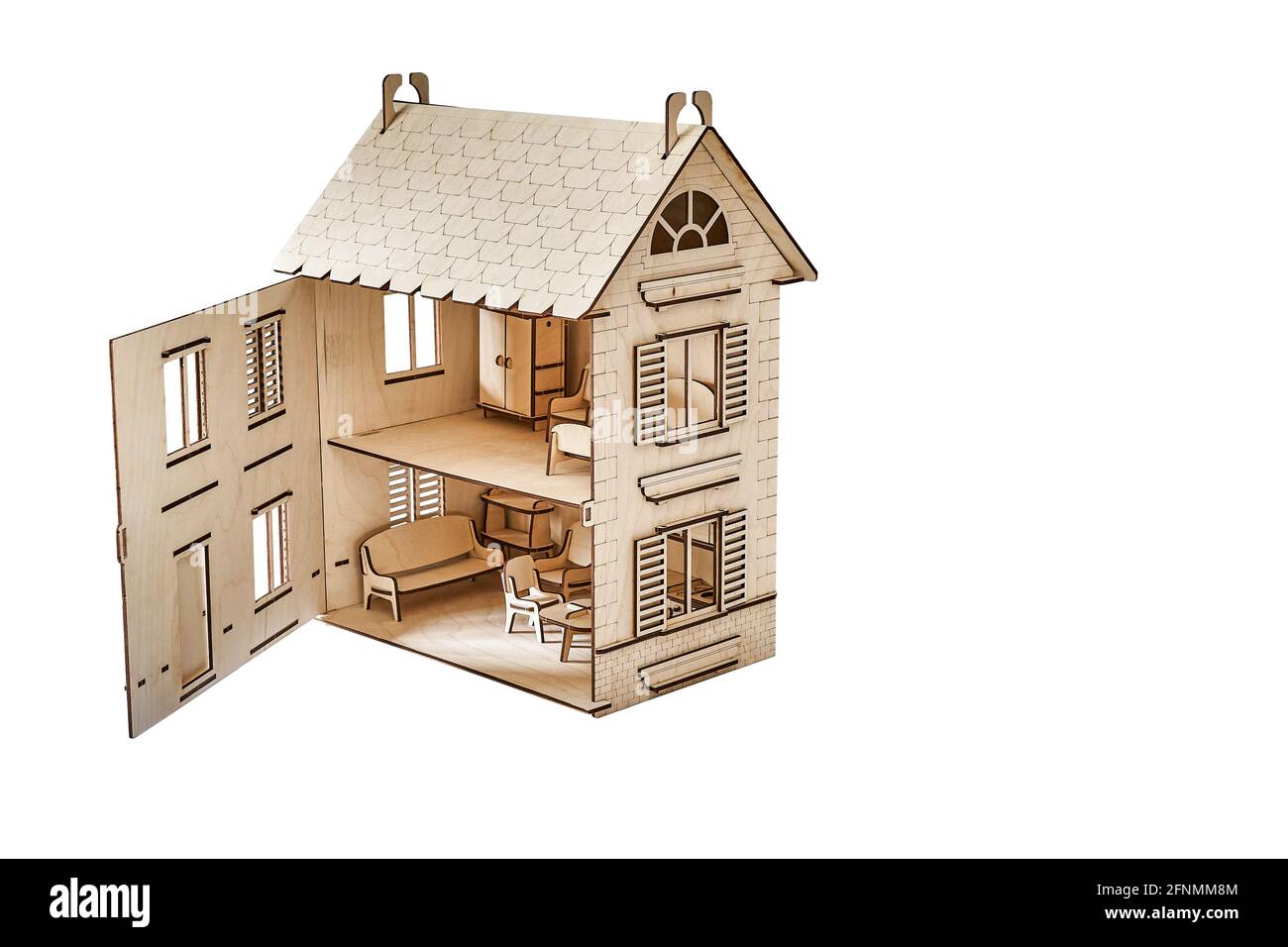 Corner Of Schoolboy and Home Decor Dollhouse Furniture Doll Cardboard Model Kit 