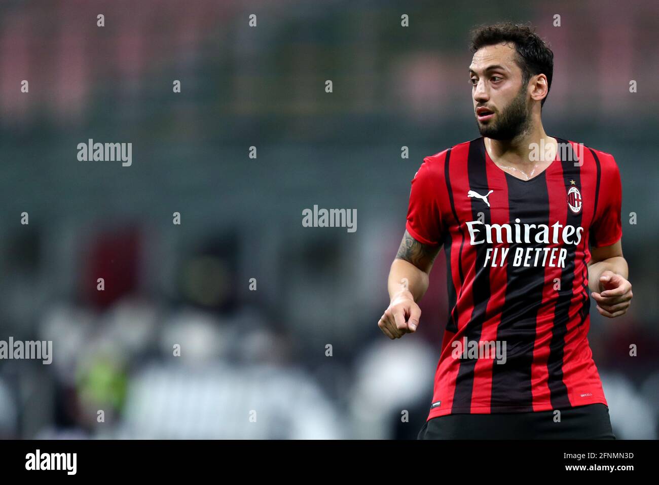 Hakan Calhanoglu of Ac looks on during the Serie A match between Ac Milan and Cagliari The ends in a draw 0-0 Stock Photo - Alamy
