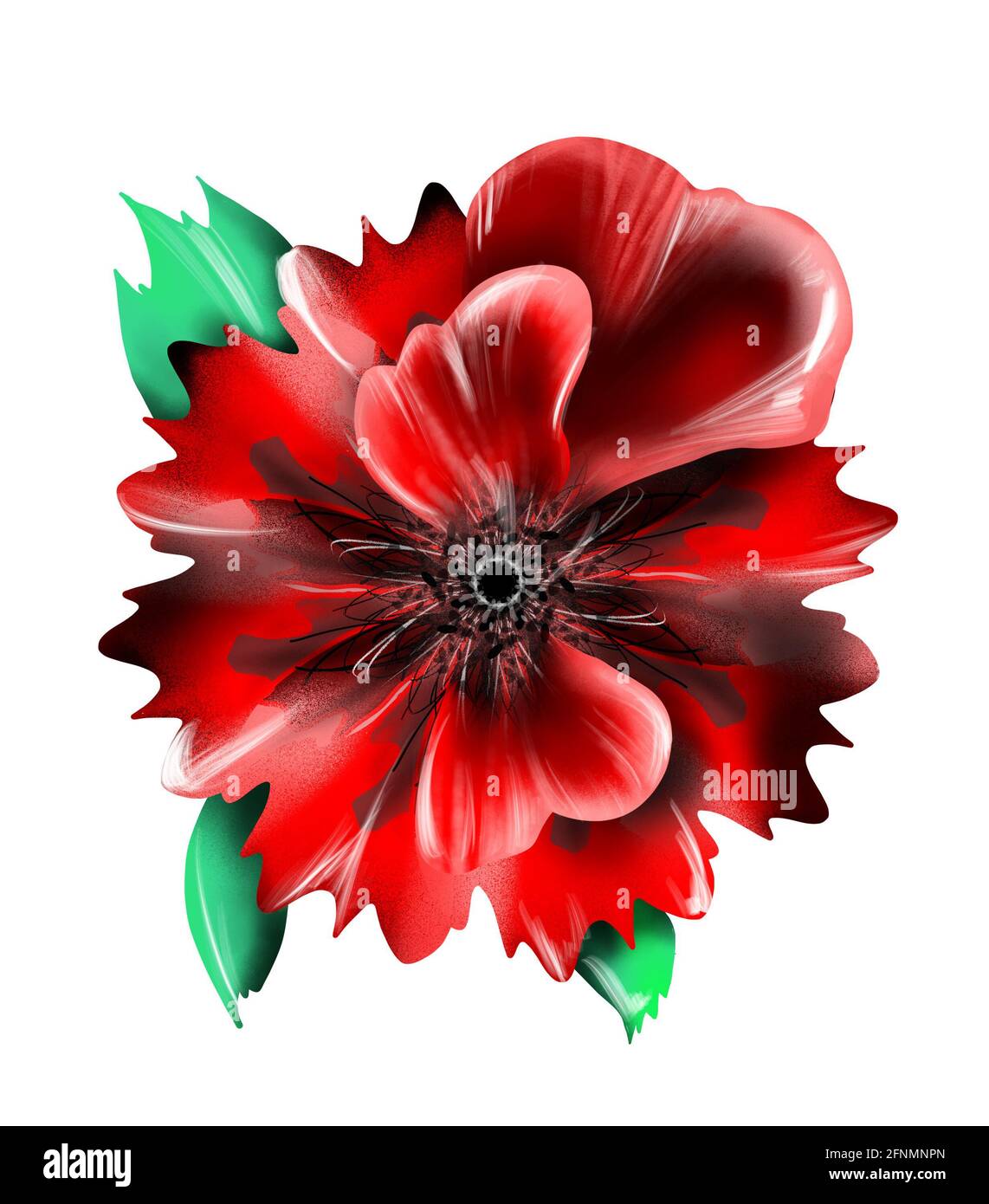 Cartoon Poppy Flower Cut Out Stock Images Pictures Alamy