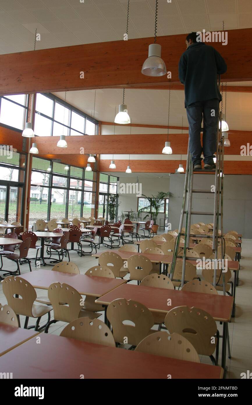 Works in an enterprise restaurant, France Stock Photo Alamy