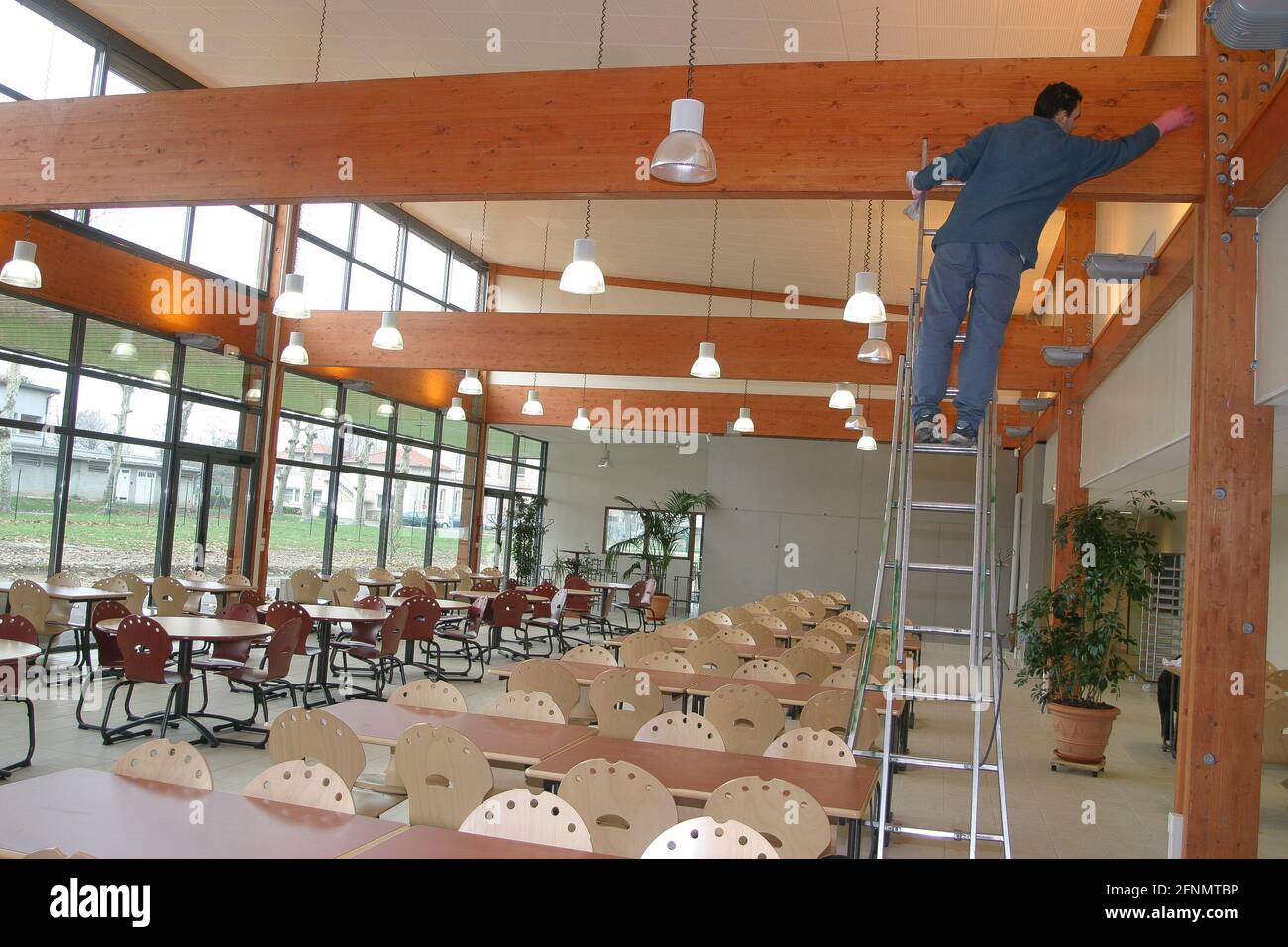 Works in an enterprise restaurant, France Stock Photo Alamy