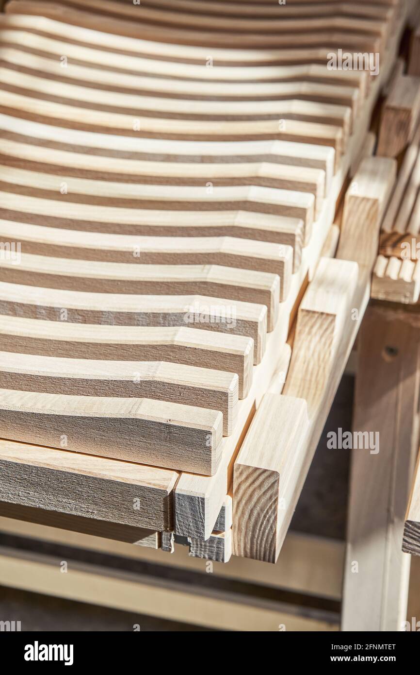 Stylish dishes drying rack made of light solid wood ash timber in