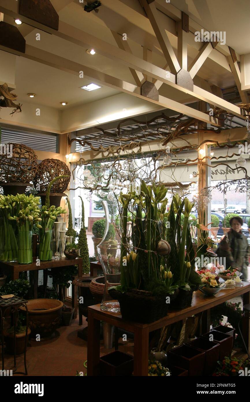 Flower shop, Lyon, France, circa 2000 Stock Photo Alamy