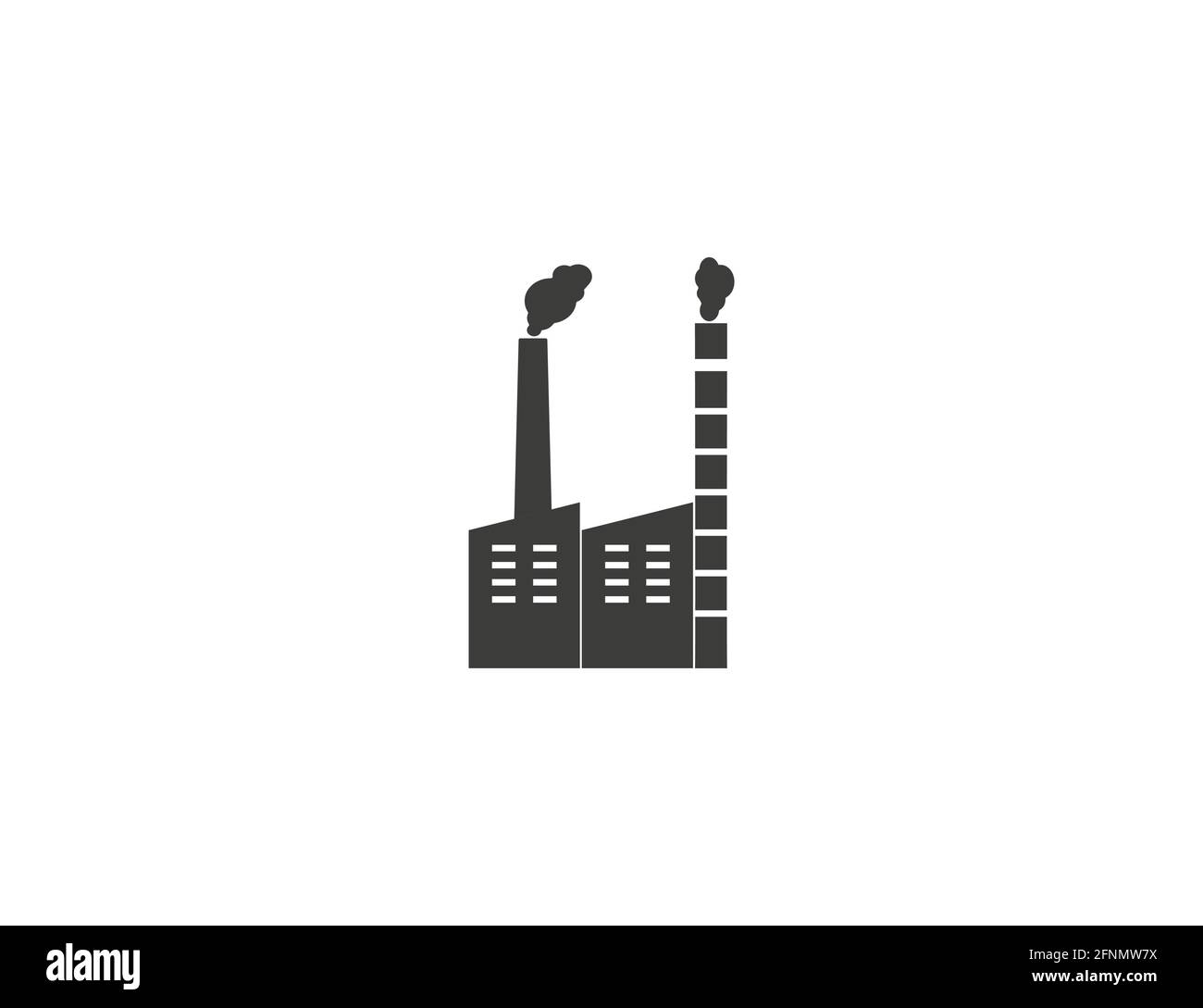 Vector illustration. Building factory industry icon Stock Vector Image ...