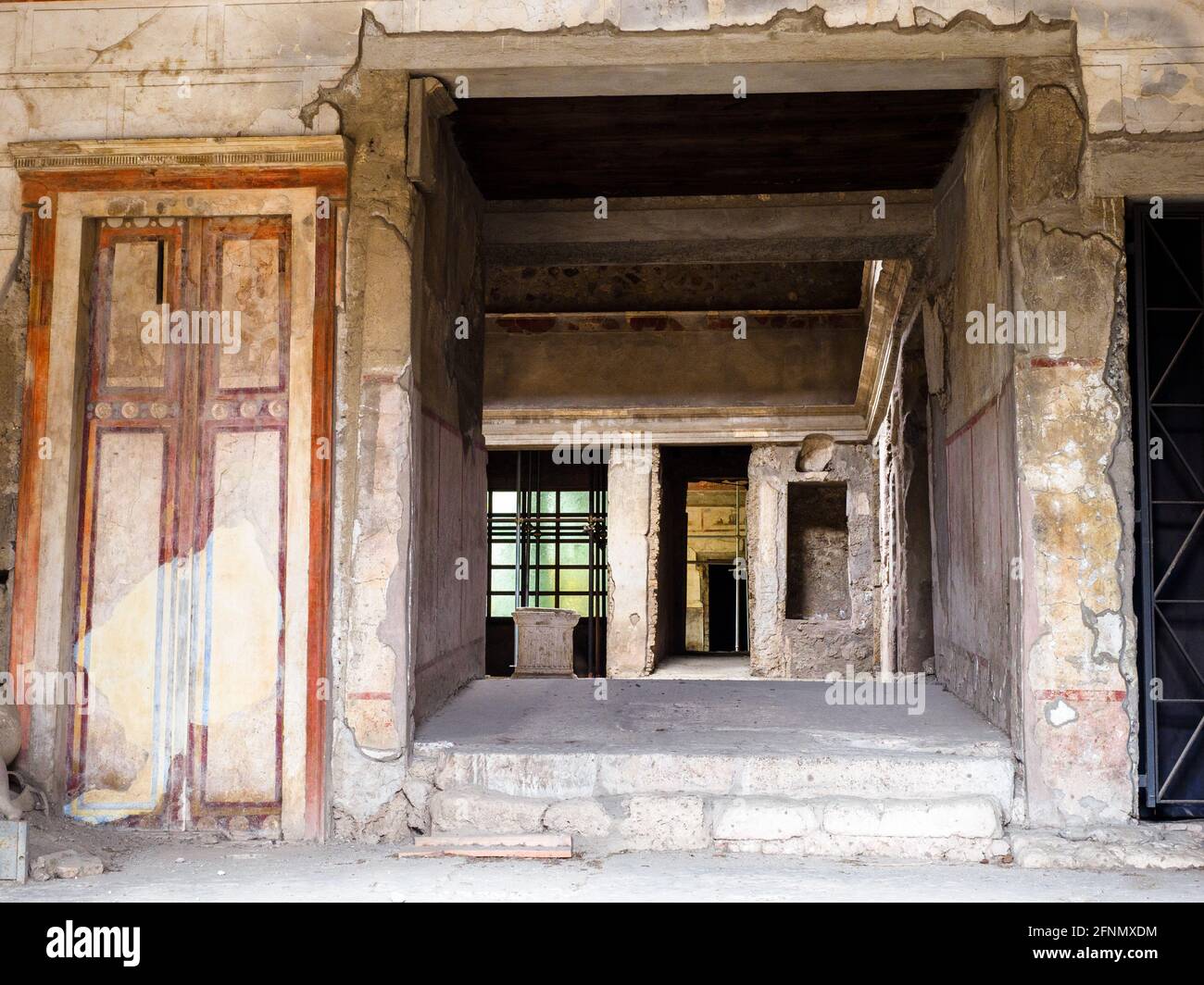 House of C. Julius Polybius (Casa di Giulio Polibio) - Pompeii archaeological site, Italy Stock Photo