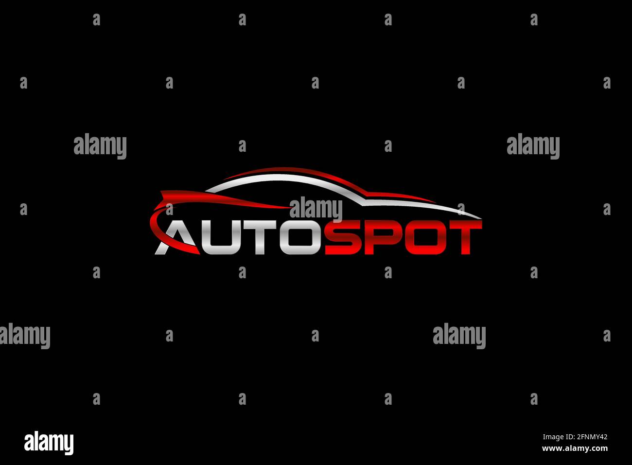 Car Garage Premium Concept Logo Design. Stock Vector