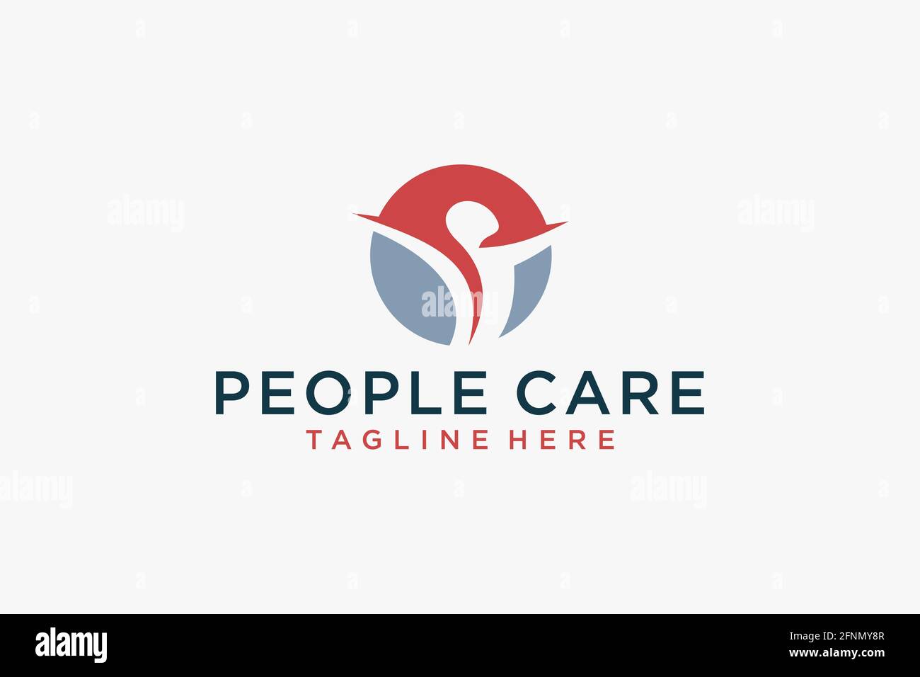 Social Humanity People Logo. Flat Vector Logo Design Template. Stock Vector