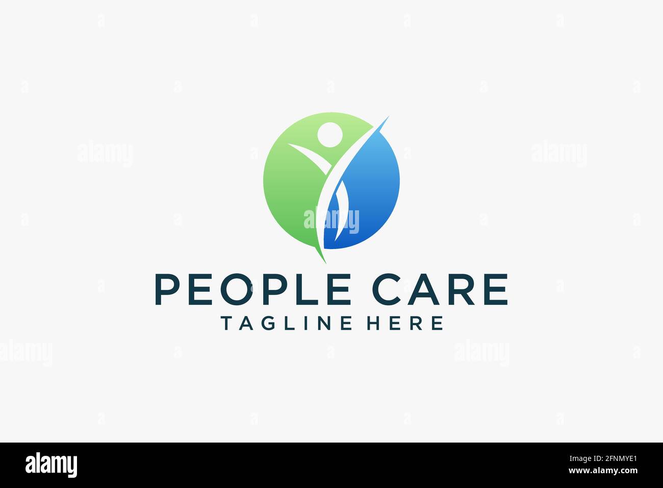 Social Humanity People Logo. Flat Vector Logo Design Template. Stock Vector