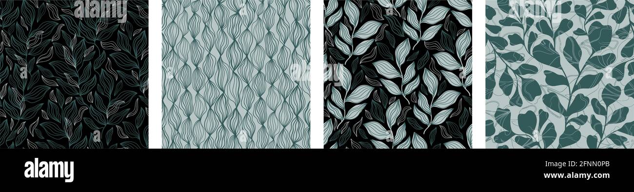 Seamless pattern floral abstract.Botanical vintage nature background.Print fashion textile. Stock Vector