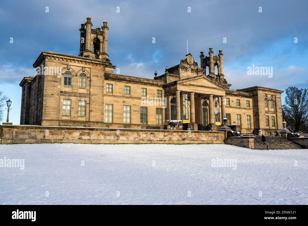 Scottish National Gallery of Modern Art Two (formerly the Dean Gallery) in snow, Edinburgh, Scotland, UK Stock Photo