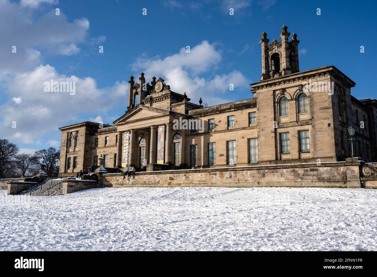 Scottish National Gallery of Modern Art Two (formerly the Dean Gallery) in snow, Edinburgh, Scotland, UK Stock Photo