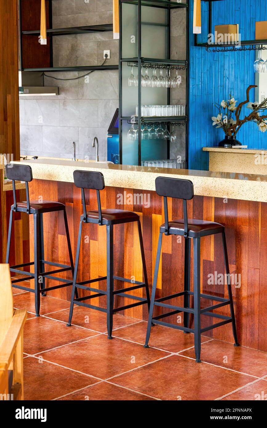 Old fashioned bar stools hires stock photography and images Alamy