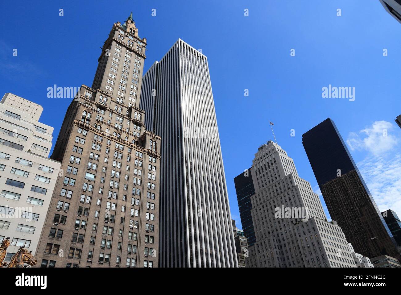 NEW YORK, USA JULY 2, 2013 Fifth Avenue skyline in New York. 5th Avenue is one of most