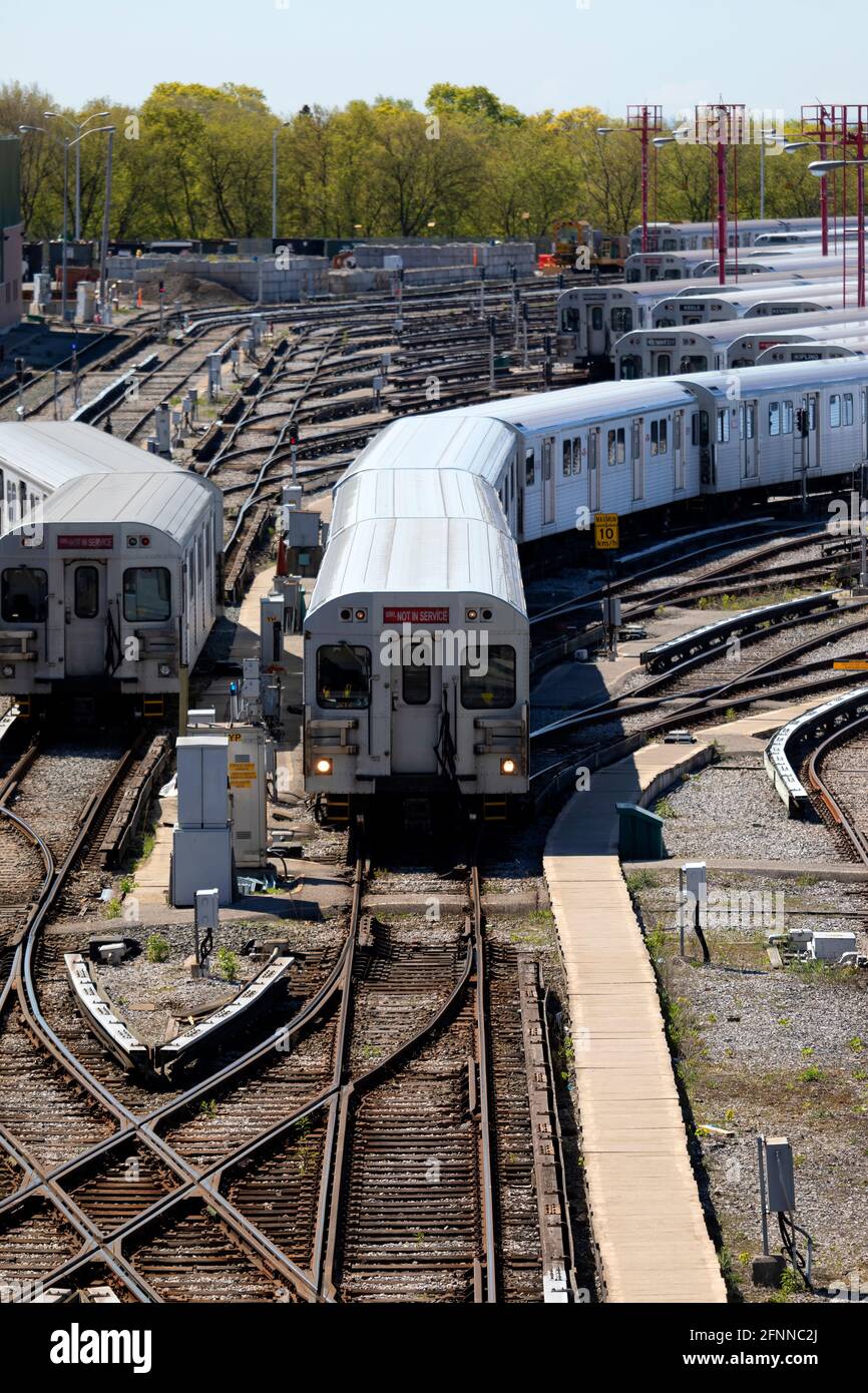The Greenwood Toronto Transit Subway Yards. Toronto, Ontario, Canada
