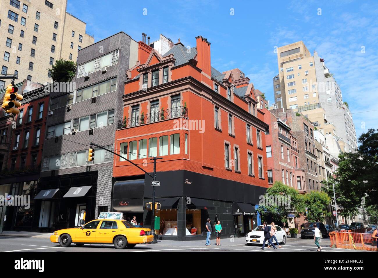 NEW YORK, USA - JULY 2, 2013: Architecture of Madison Avenue in New ...