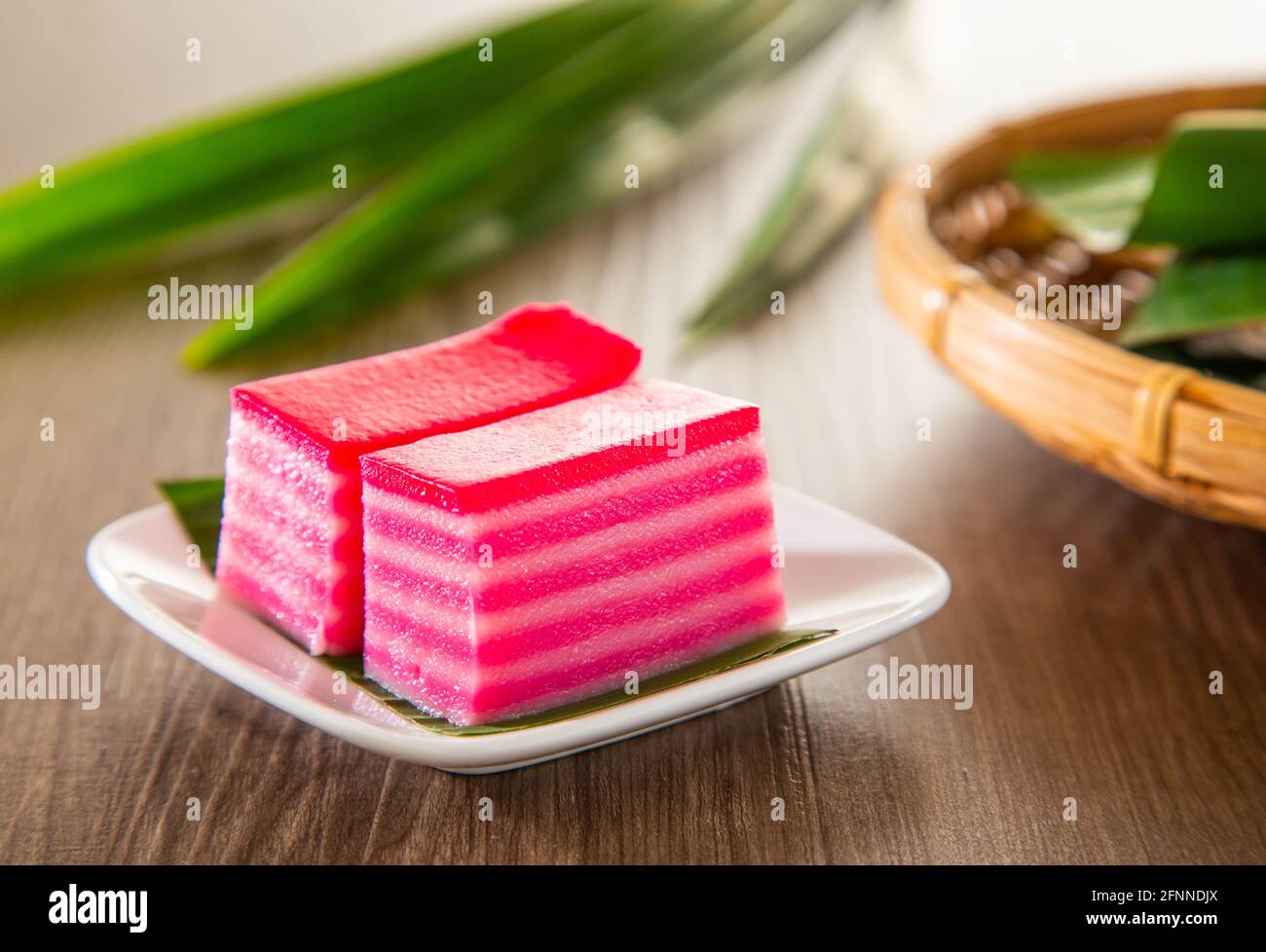 Kuih Lapis Is A Traditional Malay Nyonya Sweet Desert Stock Photo Alamy