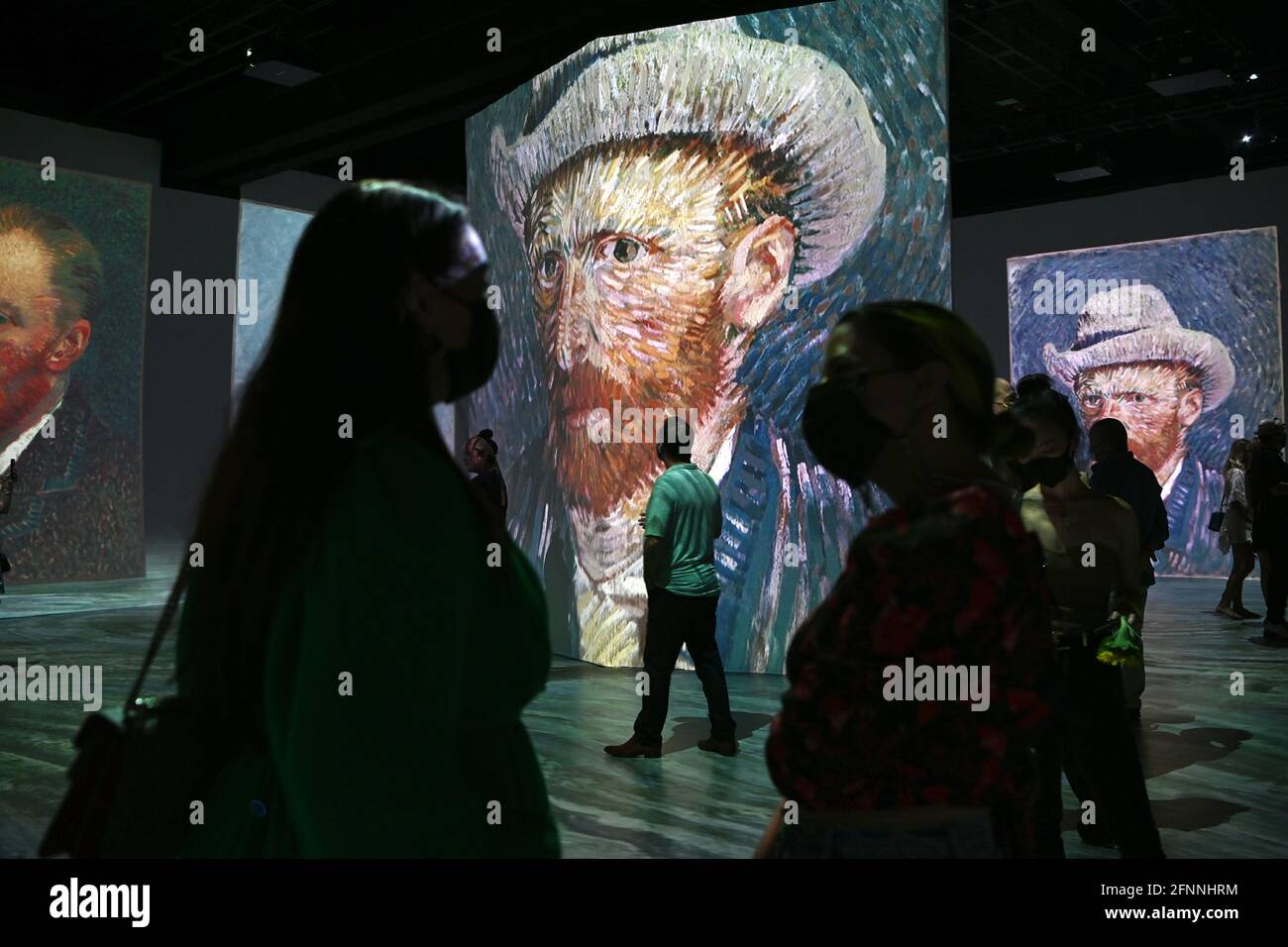Miami FL 20210413 The Beyond Van Gogh exhibition is a rich and