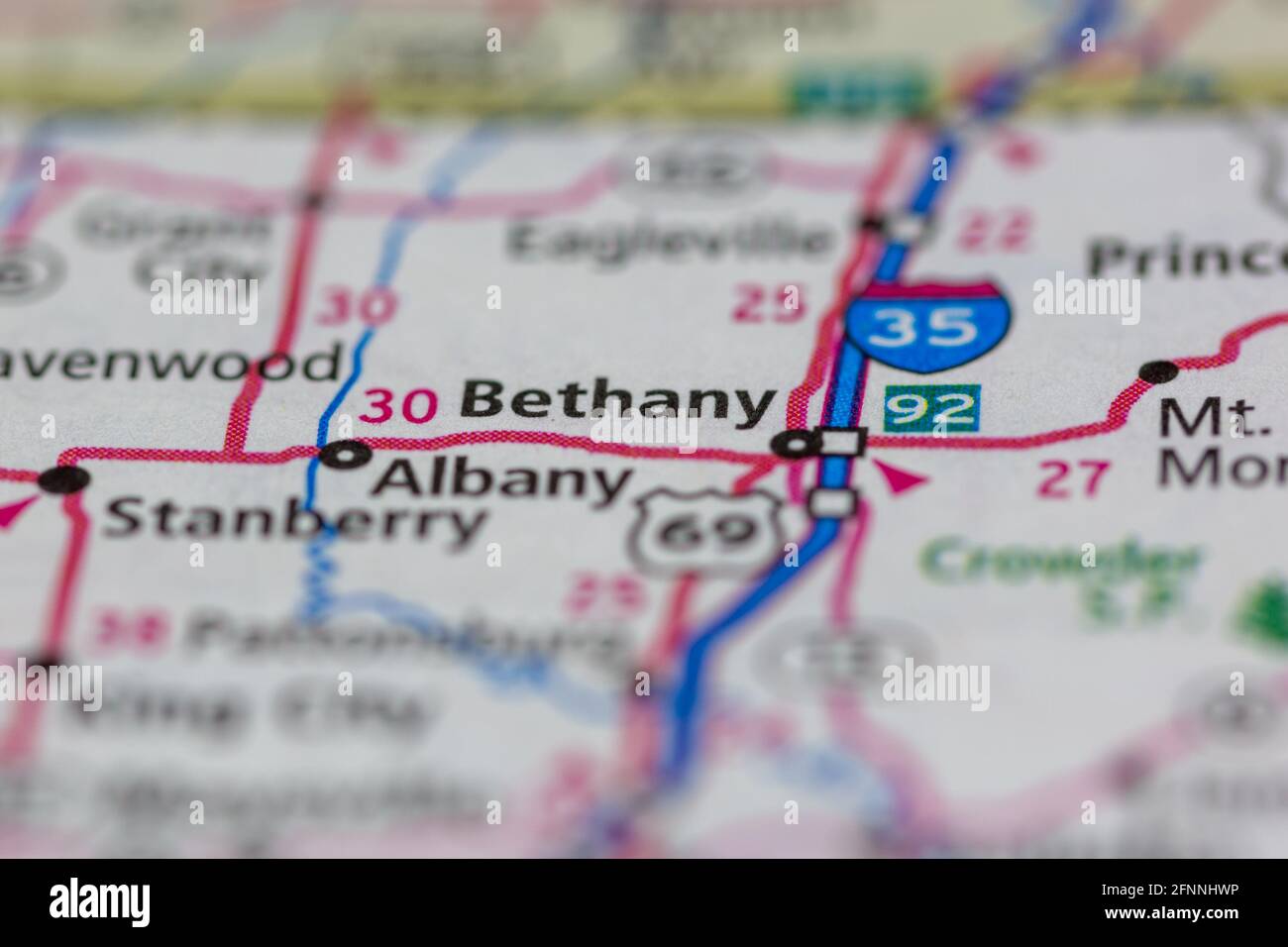 Bethany missouri map hires stock photography and images Alamy