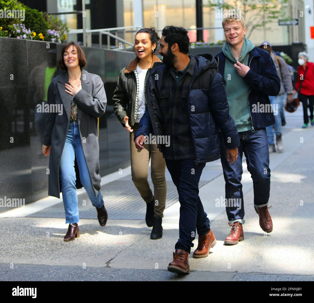 New York - NY - 20210426 Kunal NayyarElizabeth HenstridgeGeorgina