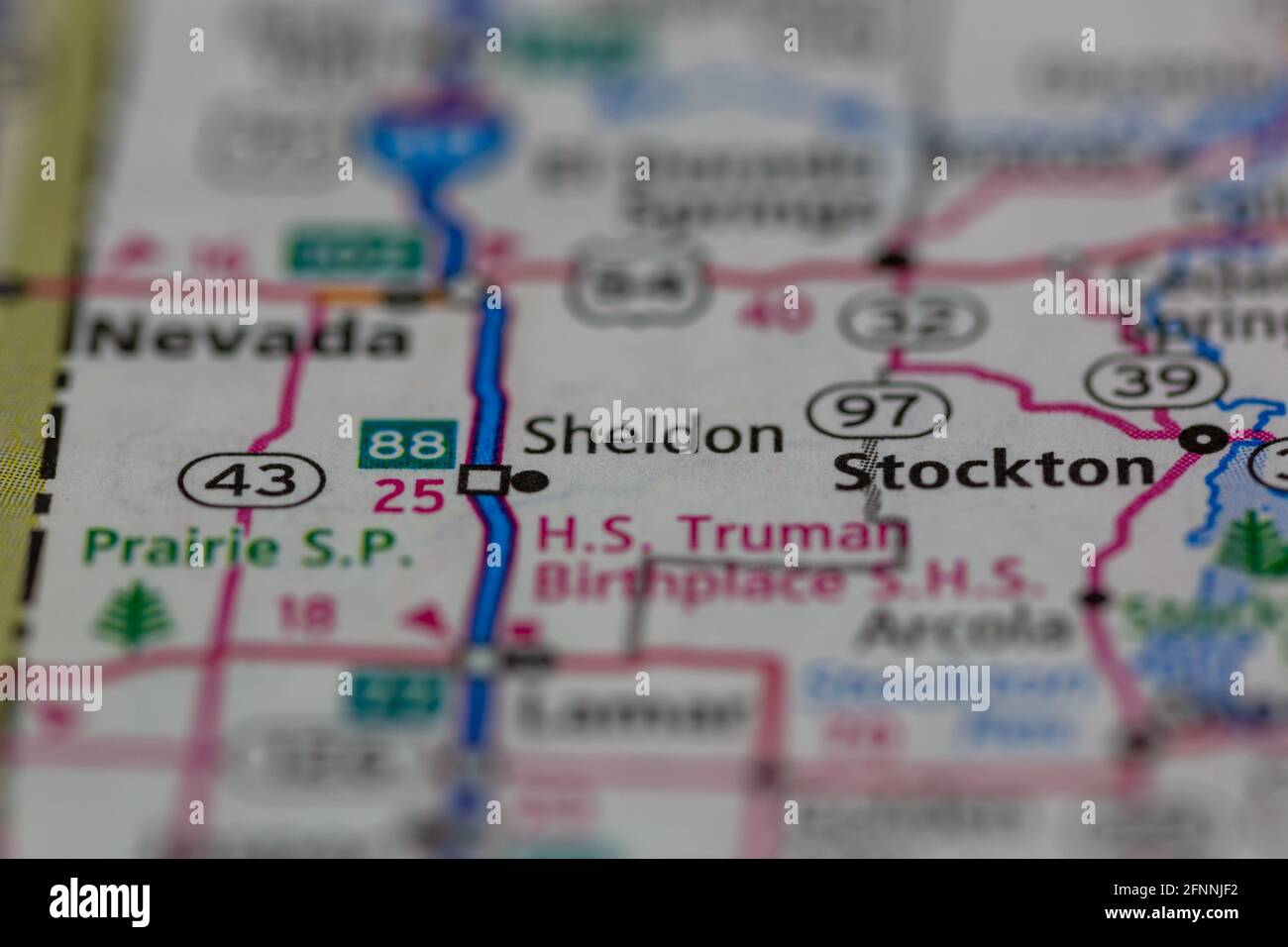 Map of sheldon missouri hires stock photography and images Alamy