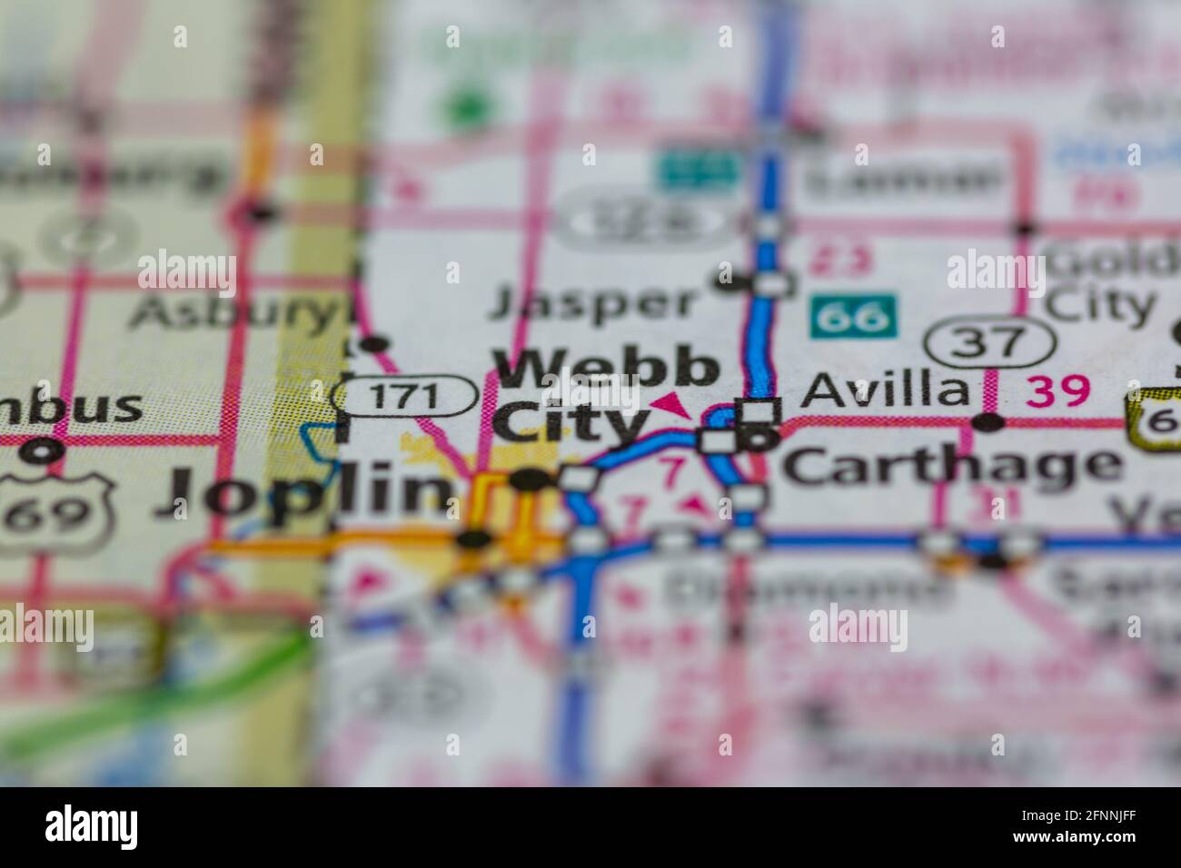Webb City Mo Map Webb City Missouri Usa Shown On A Geography Map Or Road Map Stock Photo -  Alamy