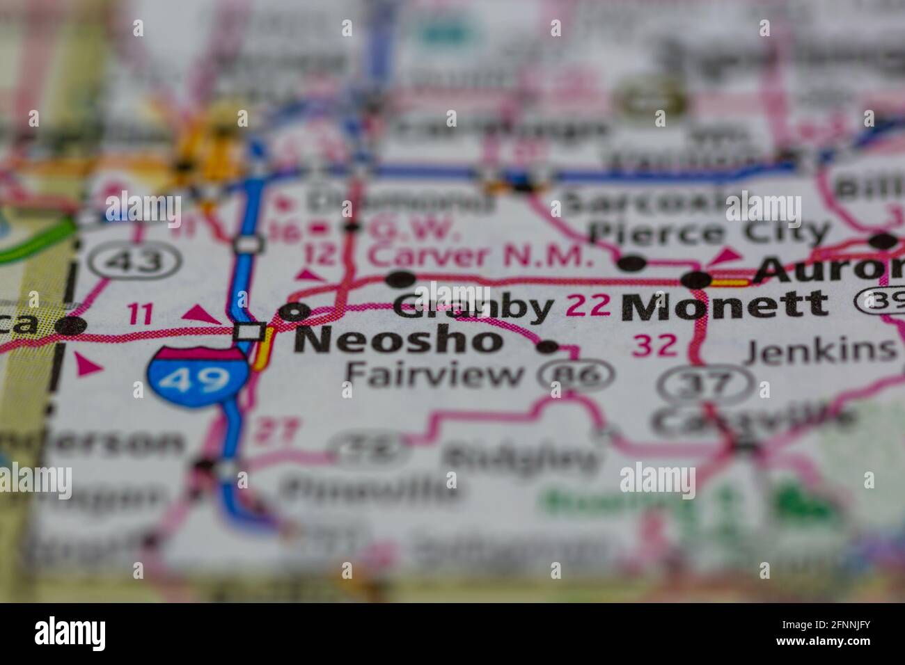 Map of granby missouri hires stock photography and images Alamy