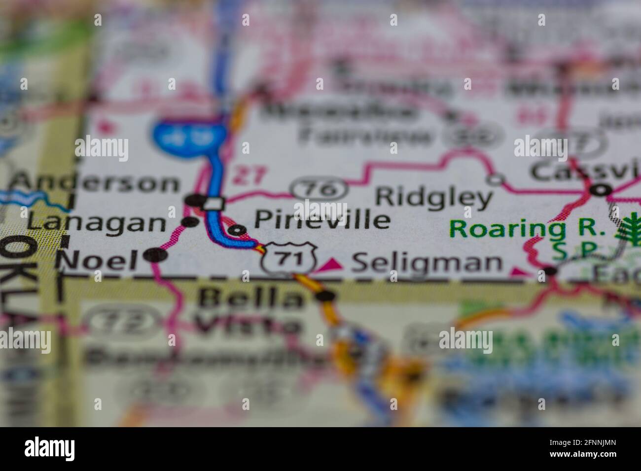 Map of pineville missouri hires stock photography and images Alamy